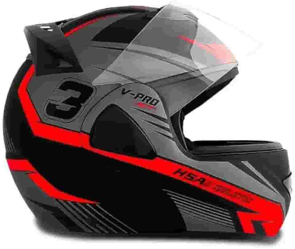 CAPACETE ESCAMOTEÁVEL PRO TORK V-PRO JET 3 VERMELHO TAM. 62 VIS. FUMÊ