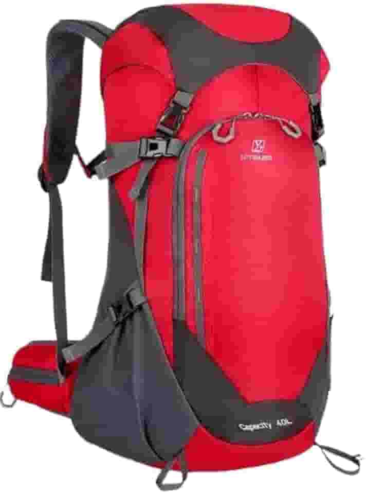 Mochila de Montanhismo 50 Litros Impermeável Trekking Trilha Camping Viagem Cargueira Esportes