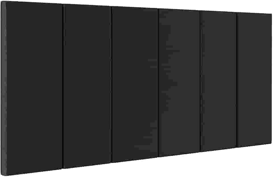 Cabeceira Estofada Casal 140cm Suspensa para Cama Box (Preto)