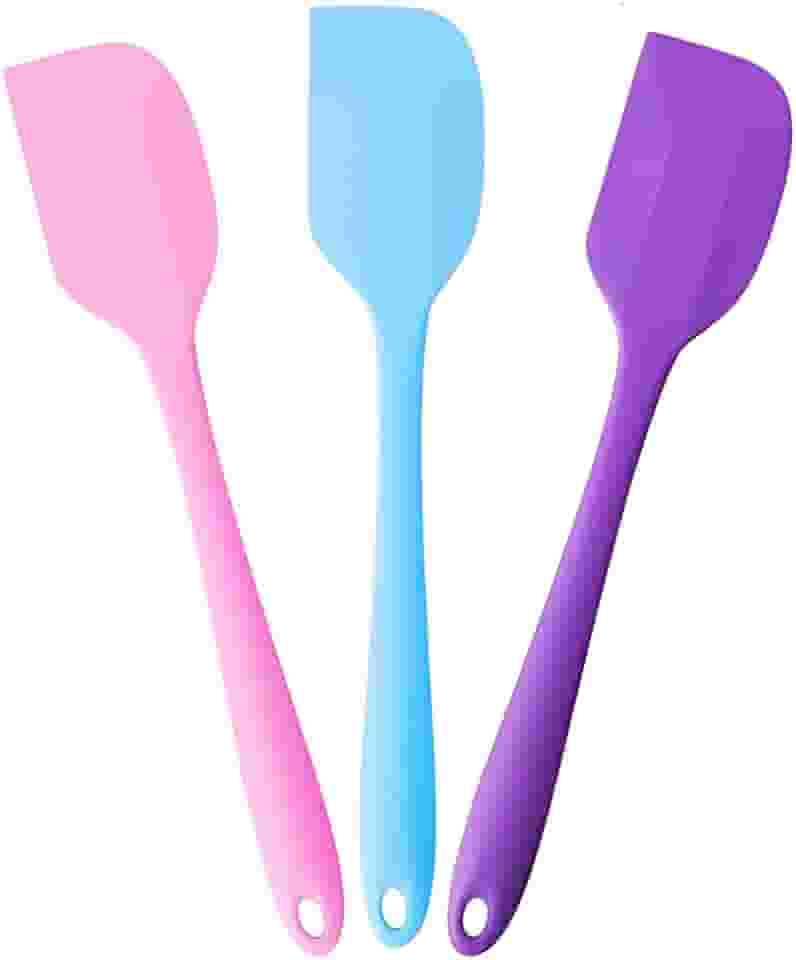 SYMEON Kit 3 Espátulas De Silicone Multiuso Resistência ao calor Antiaderente Durabilidade Prática Simples
