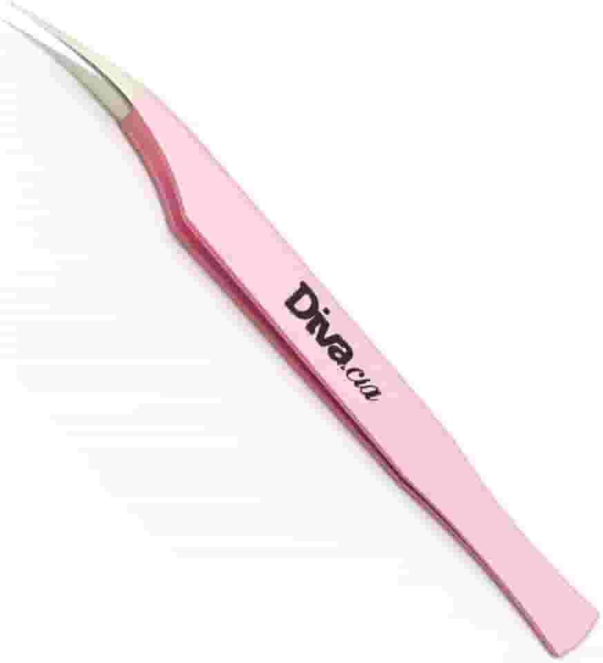 Pinça Extensão de Cílios para Isolamento Semi Curva em Aço Japonês