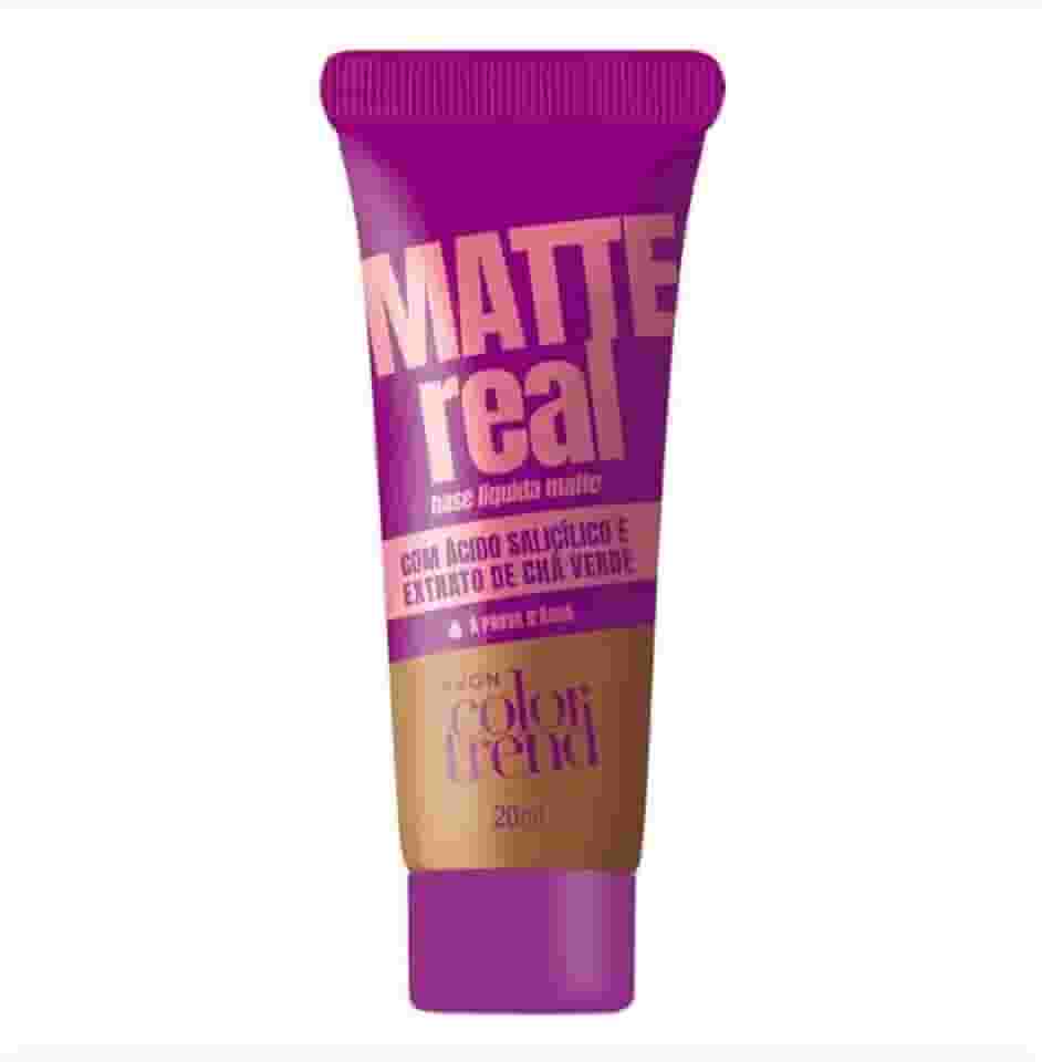 Base Líquida Matte Real Color Trend 420Q - Cor Nova A Prova D'água - Avon