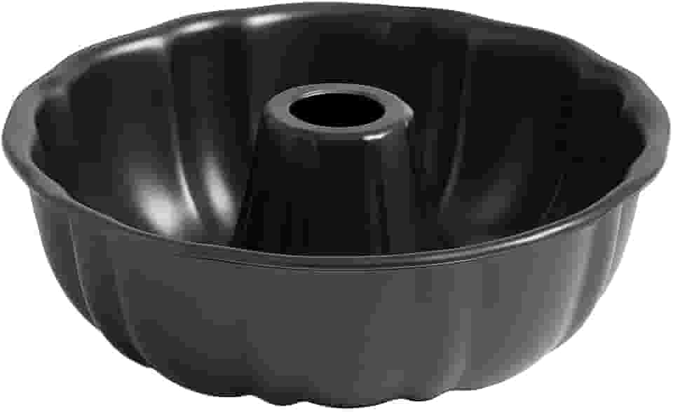 Forma Assadeira Redonda com Furo Central 24 cm – Antiaderente, Ideal para Bolo, Pudim e Sobremesas, Fácil de Limpar e Durável – Premium