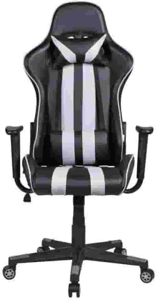 Cadeira Gamer Pelegrin em Couro Pu Reclinável Pel-3013 Preta e Cinza