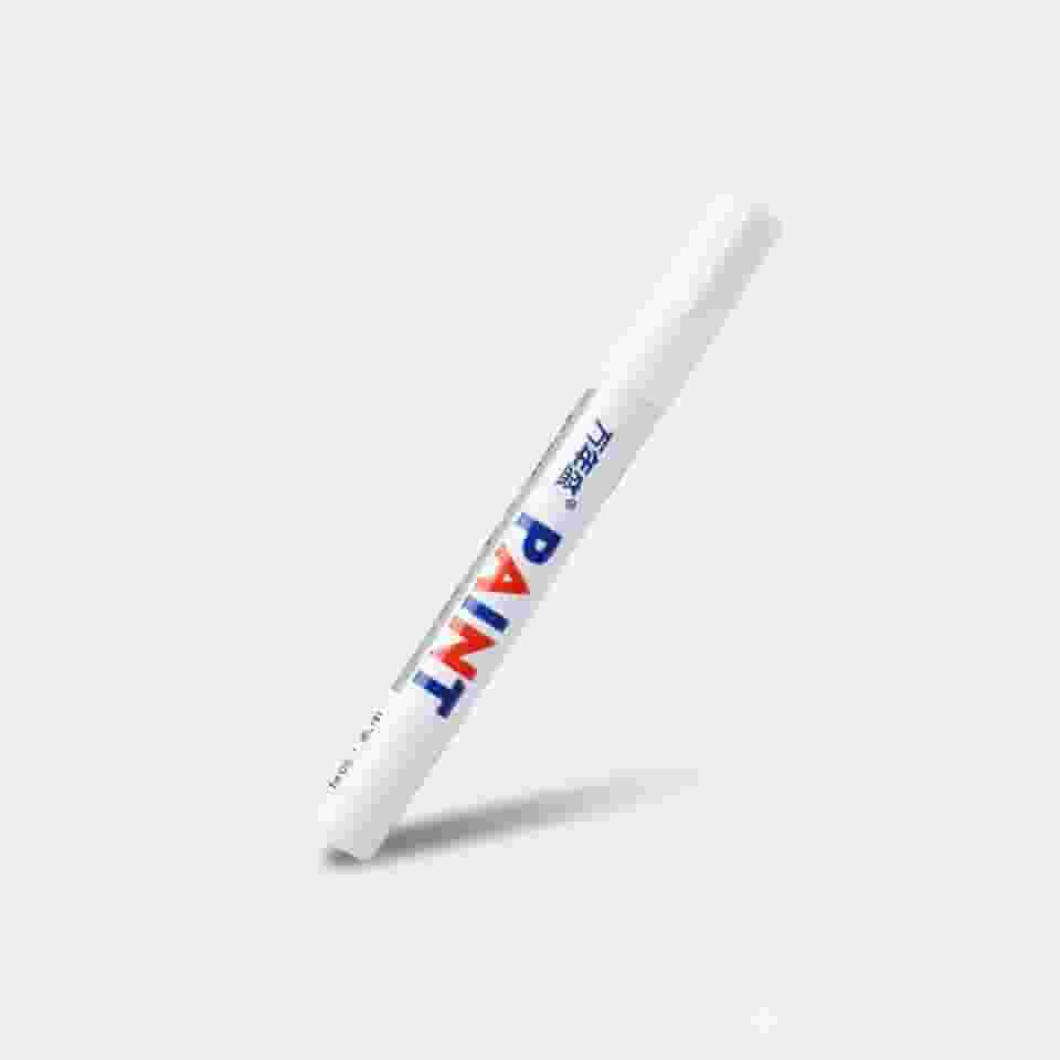 Caneta De Tinta Óleo Para Detalhes E Pintura Automotiva Pneu (Branco)