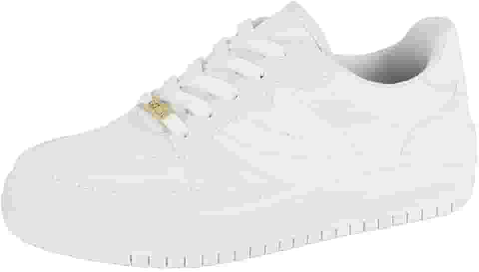 Tênis Feminino Casual Pelica Preto Branco Vizzano 1389.101