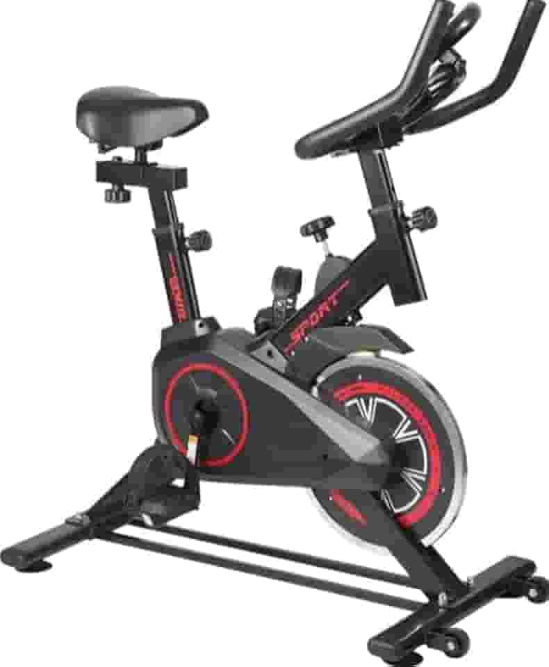 Bicicleta Ergométrica Bike Academia Spinning Silenciosa + Garrafa e Monitor Modelo Premium Pratito