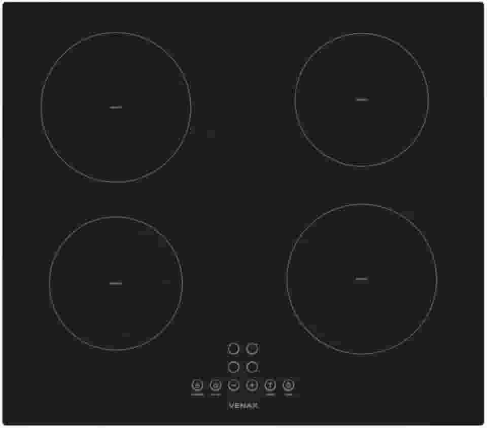 Cooktop de Inducao 4 Bocas Venax Eclipse Preto 220 V