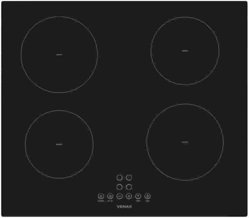 Cooktop de Inducao 4 Bocas Venax Eclipse Preto 220 V