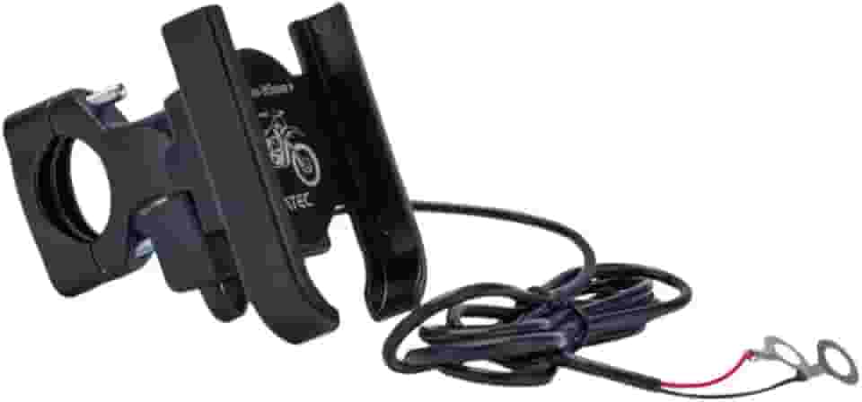 Suporte Celular Moto, Suporte Celular Moto com Carregador Usb Alumínio Ajustável Cabo para Ligar Bateria Universal