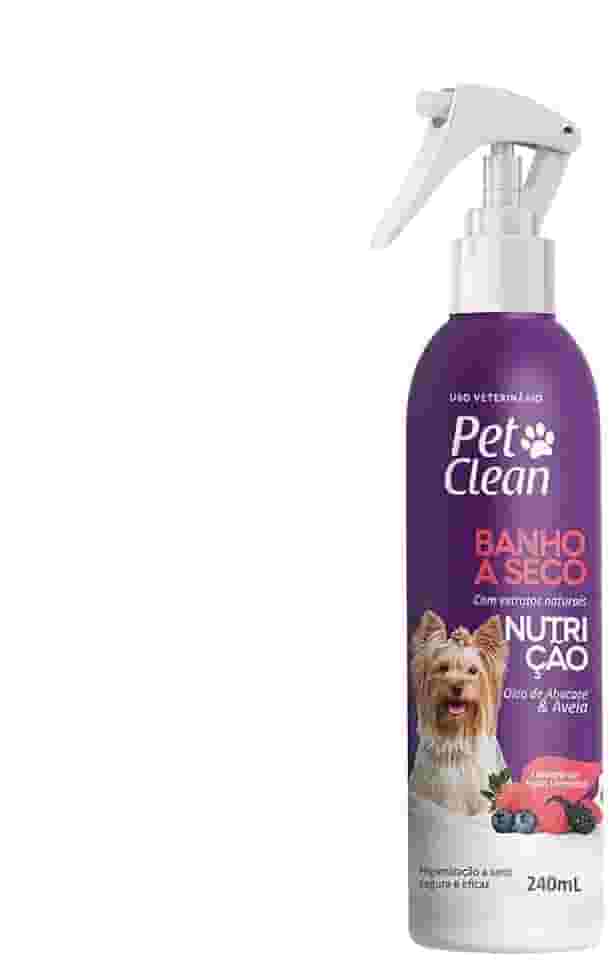 Banho a Seco Pet Clean Nutrição Óleo de Abacate e Aveia 240ml