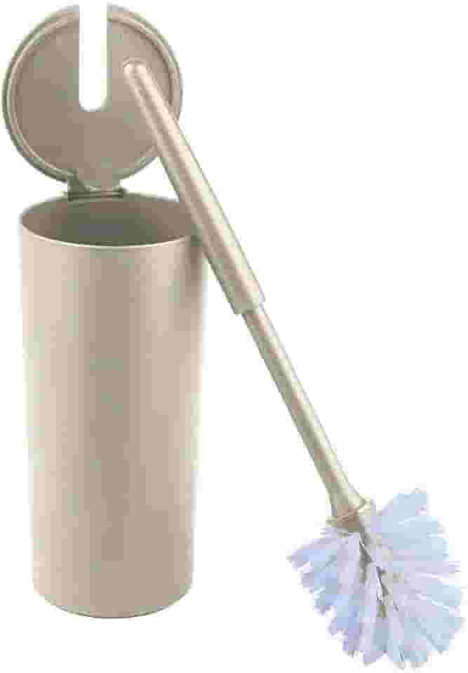 Escova Sanitária C/Suporte Higiene Banheiro Lavabo Privada Serene Bege - Coza