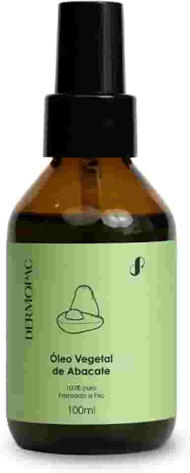 Dermopac Óleo Vegetal de Abacate 100% Puro Natural Prensado a Frio, 100ml, Para Pele, Rosto e Corpo