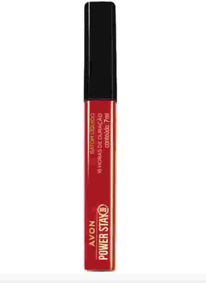 Batom líquido Power Stay Avon 16 horas duração Vermelhaço