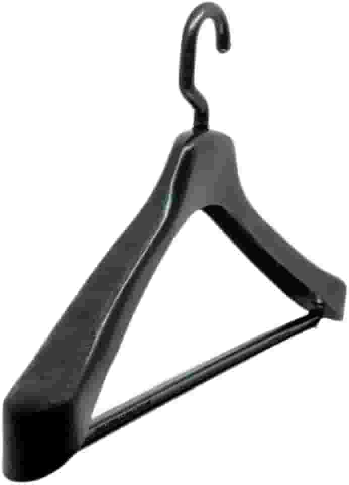 Kit 10 Cabides Terno Casaco Blazer Luxo Com Gancho Giratório Preto