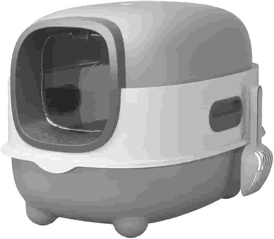 Caixa De Areia Banheiro Sanitário Gatos Fechado Anti Odor