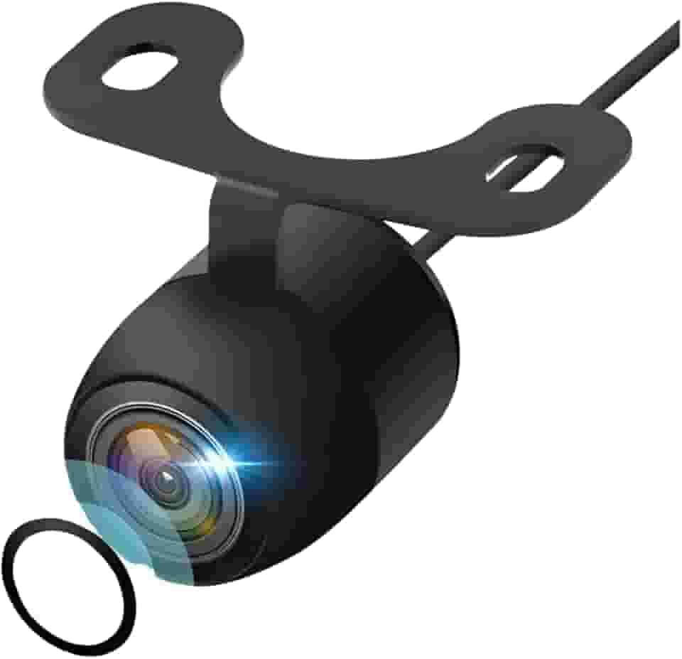 Câmera de Ré Automotiva Borboleta Universal HD Prova d’Água Estacionamento Noturna LED Frente Traseira Colorida Instalação Fácil Multimarcas Veicular