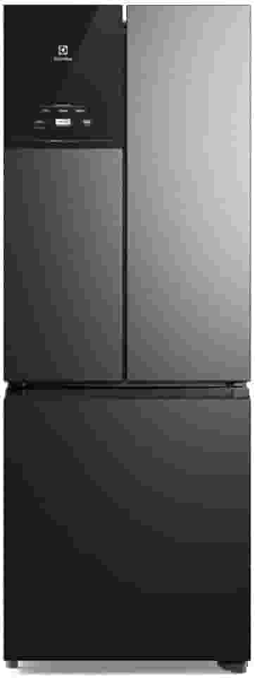 Geladeira Electrolux Frost Free Inverter 480L Efficient AutoSense 3 Portas Black Inox Look (IM7B) 127V
