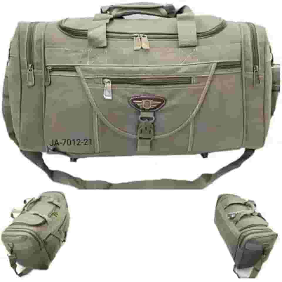 Mala De Mão Viagem Grande De Lona Kvn 50 L (Bege)