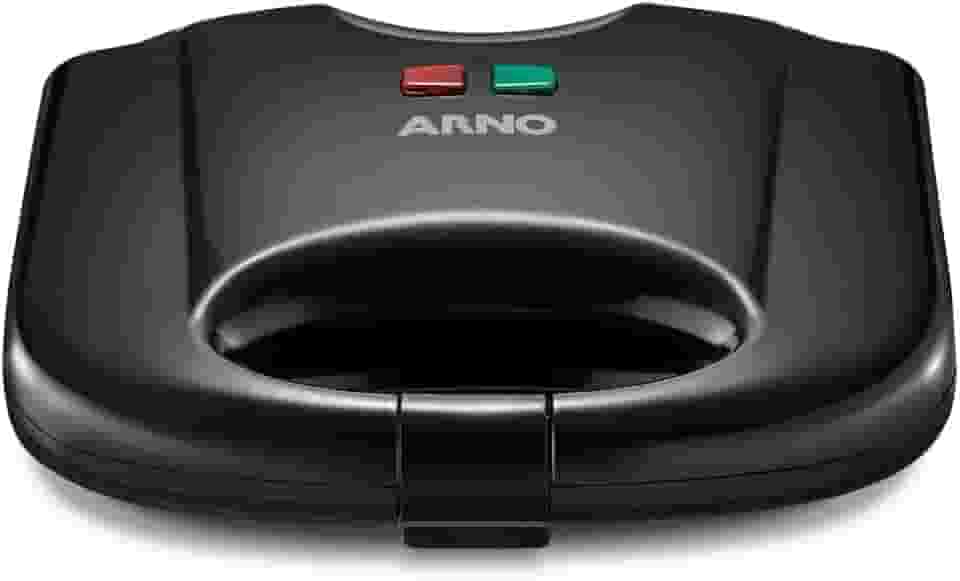 Sanduicheira e Grill Arno SACB, Antiaderente, Preta, 220V, Fácil Limpeza, Compacta e Versátil