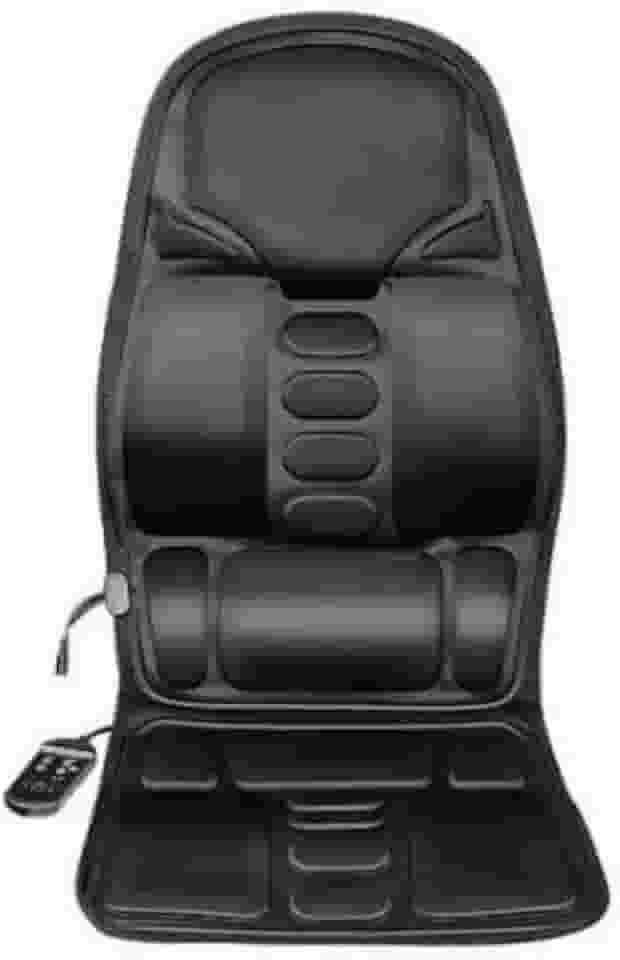 Assento Massageador Vibratório com Aquecimento, Preto, Controle Remoto, para Cadeira, Casa e Carro