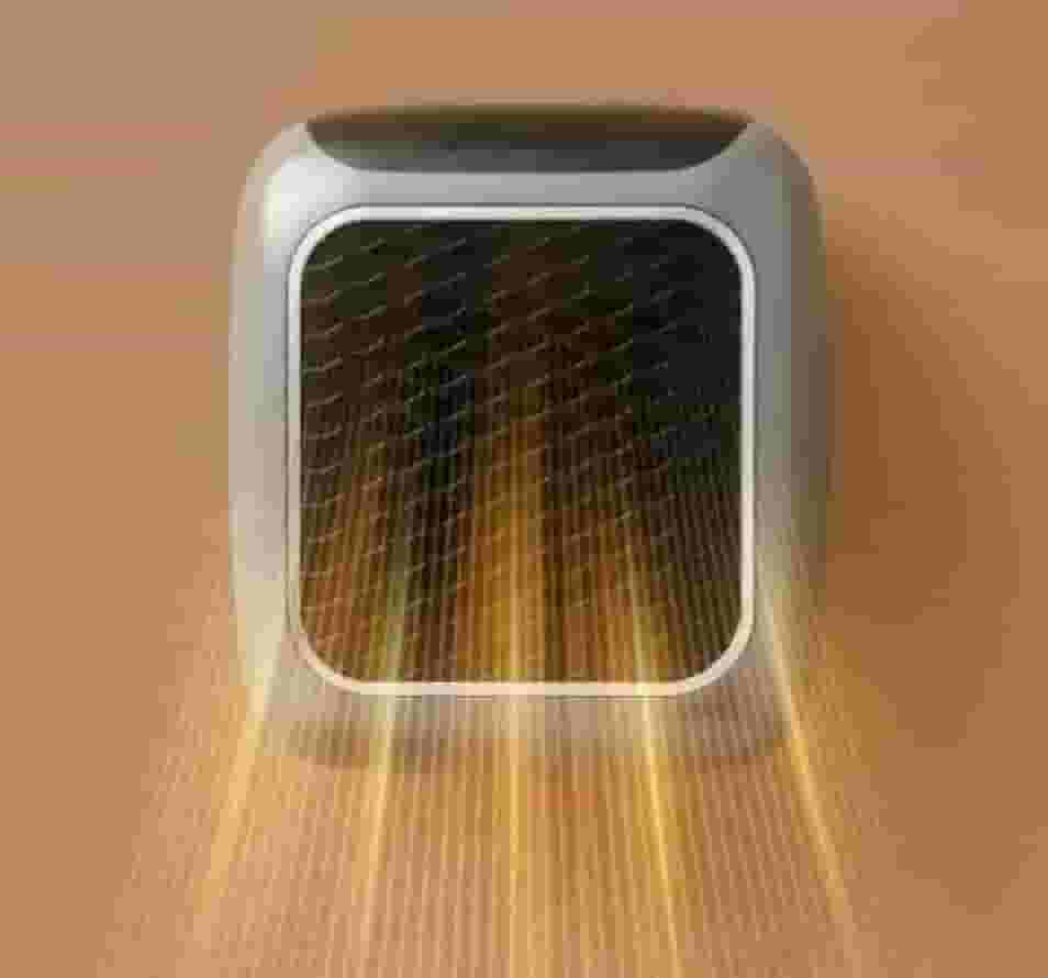 Aquecedor de Parede com Controle Remoto, 800W, Display LCD Digital, Proteção Contra Superaquecimento, Aquecimento em 3 Segundos