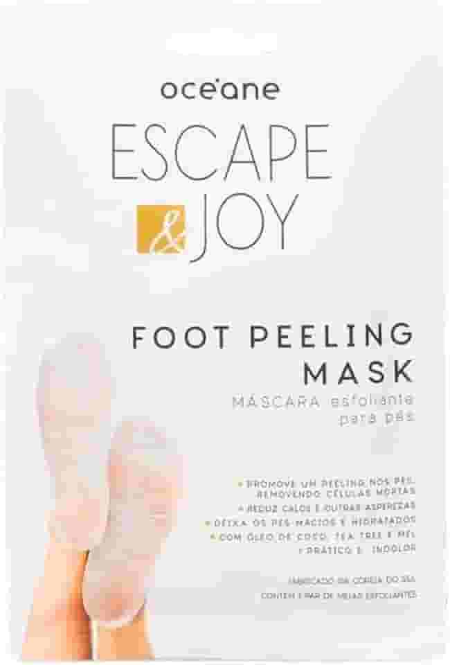 Océane Máscara Esfoliante para Pés com Óleo de Coco - Foot Peeling Mask 1 Par