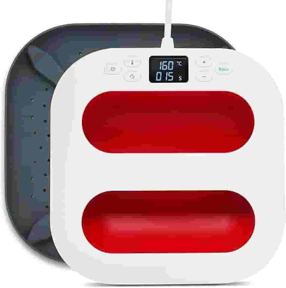 Prensa Térmica A4 23x23cm Sublimação Transfer Camiseta Dtf (Vermelho 110v)