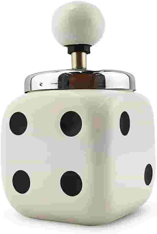 Cinzeiro Ceramica Com Tampa E Reservatório Branco dado