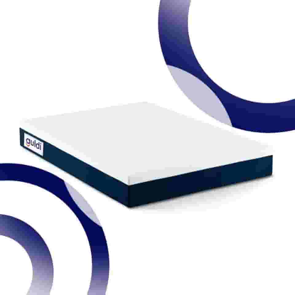 Colchão Queen Mola Ensacada Guldi Macio (25x158x198) Azul e Branco