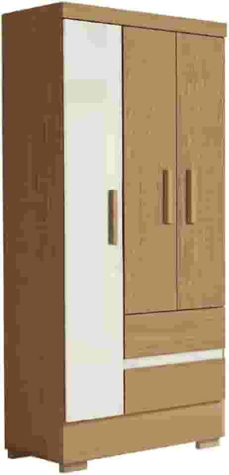 Guarda Roupas Solteiro 3 Portas 2 Gavetas Coimbra Atacama/off White