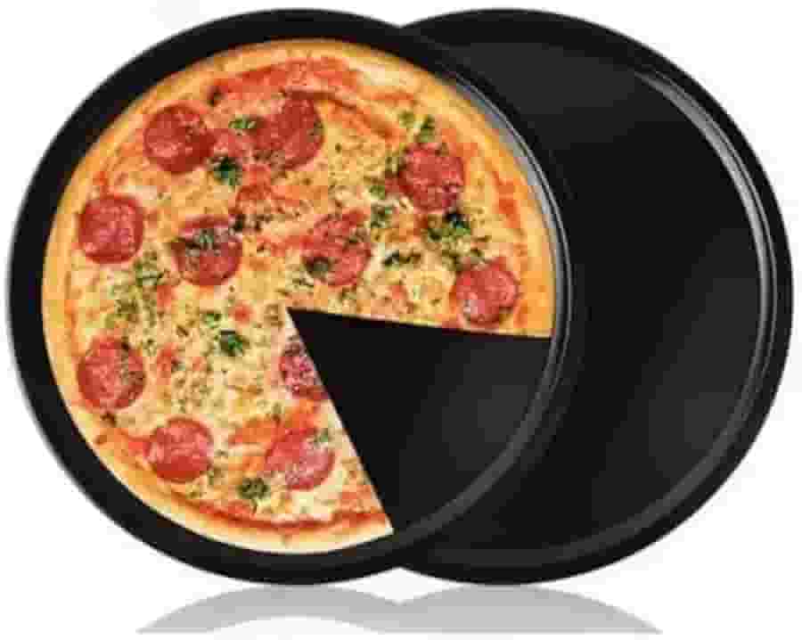 Forma Assadeira Bandeja Para Pizza 36cm Antiaderente Teflon Reforçada