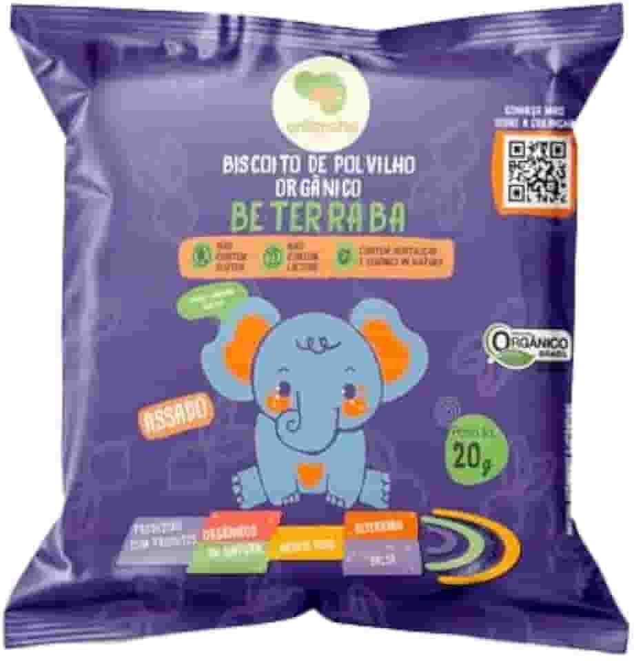 Biscoito de Polvilho Beterraba Vegano Orgânico Crilancha 20g