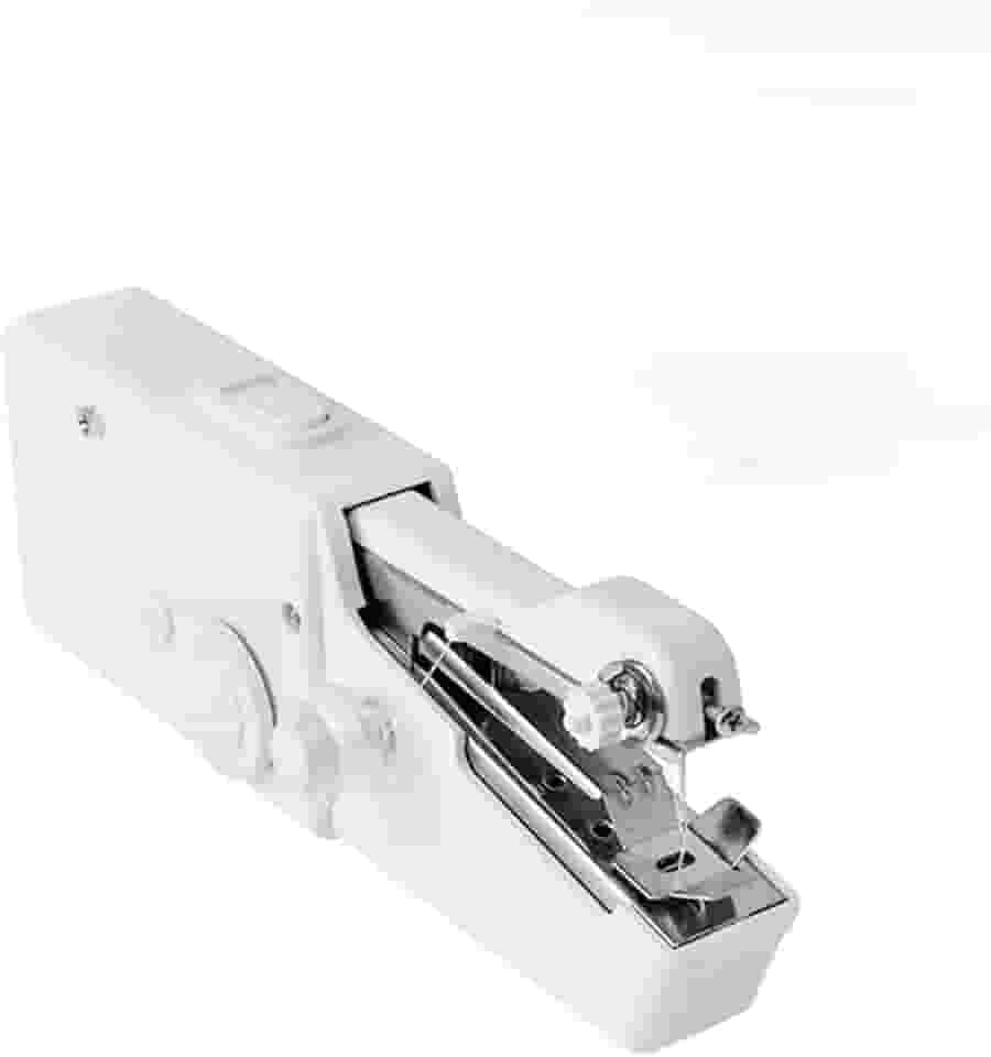 Mini Máquina de Costura Portátil a Pilha – Leve, Compacta e Eficiente | Perfeita para Reparos Rápidos em Roupas, Jeans, Couro e Tecidos de Até 18mm – Ideal para Uso Doméstico e em Viagens