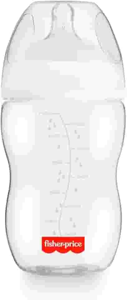 Mamadeira First Moments Clássica Neutra 330ml +4 meses Fisher Price - BB1026