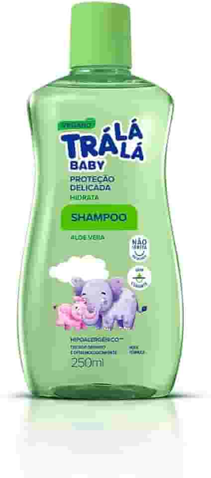 Trá Lá Lá Shampoo Hidrata Personagem Baby Branco E Verde 250 Ml