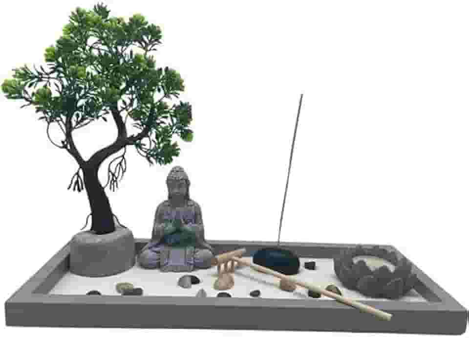 Jardim Zen Master Buddha Com Bonsai Artificial Y2005