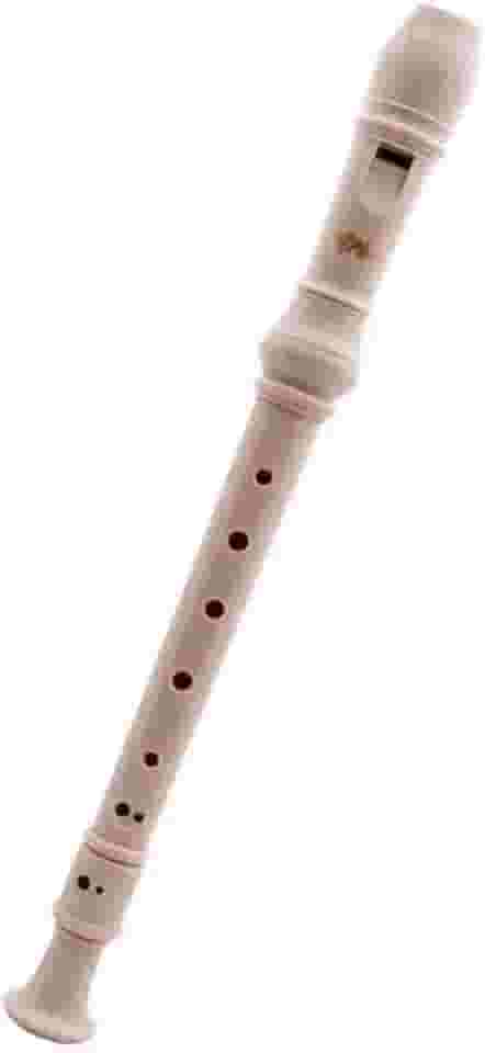 Flauta Doce Germânica Iniciante Bege Escolar Musical PHX
