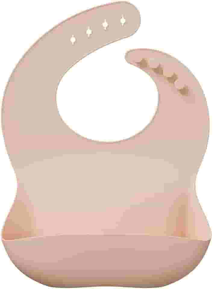 Babador de Silicone Life MMW1830 para Alimentação do Bebê Ajustável com Coletor de Migalhas e Fecho Anatômico - Impermeável e Lavável