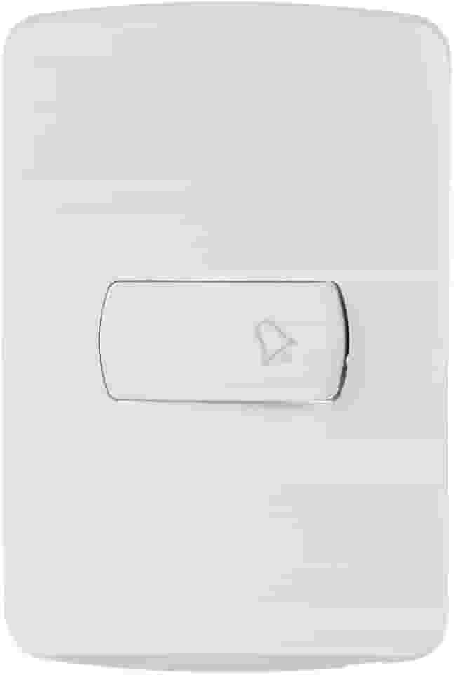 Conjunto Campainha Pulsador 10A 250V Branco Miluz S3B62460, Schneider Electric