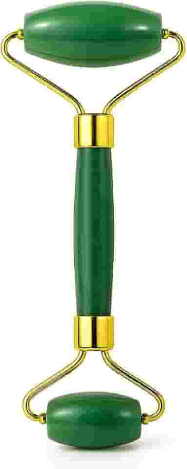 Rolo de Jade | Massageador Facial e Corporal, Anti-Idade, Reduz Rugas, Inchaço e Olheiras, Relaxa Músculos, Spa Completo em Casa