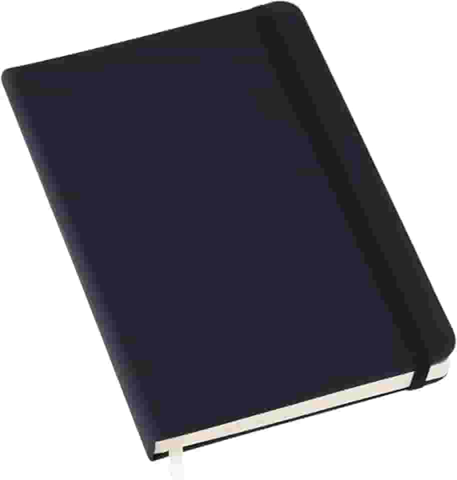 Caderno de Anotações Tipo Moleskine 21x14cm SEM Pauta - Preto 1 Unidade
