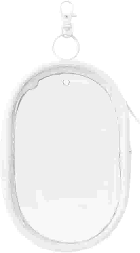 Bolsinha Organizar Cabos Carregadores Fios Fone Com Chaveiro (Branco)