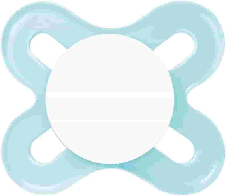 MAM Baby 1 Chupeta Original Start Com Bico Simétrico de Silicone SkinSoft para Crianças 0-2 Meses Embalagem Blister, Azul
