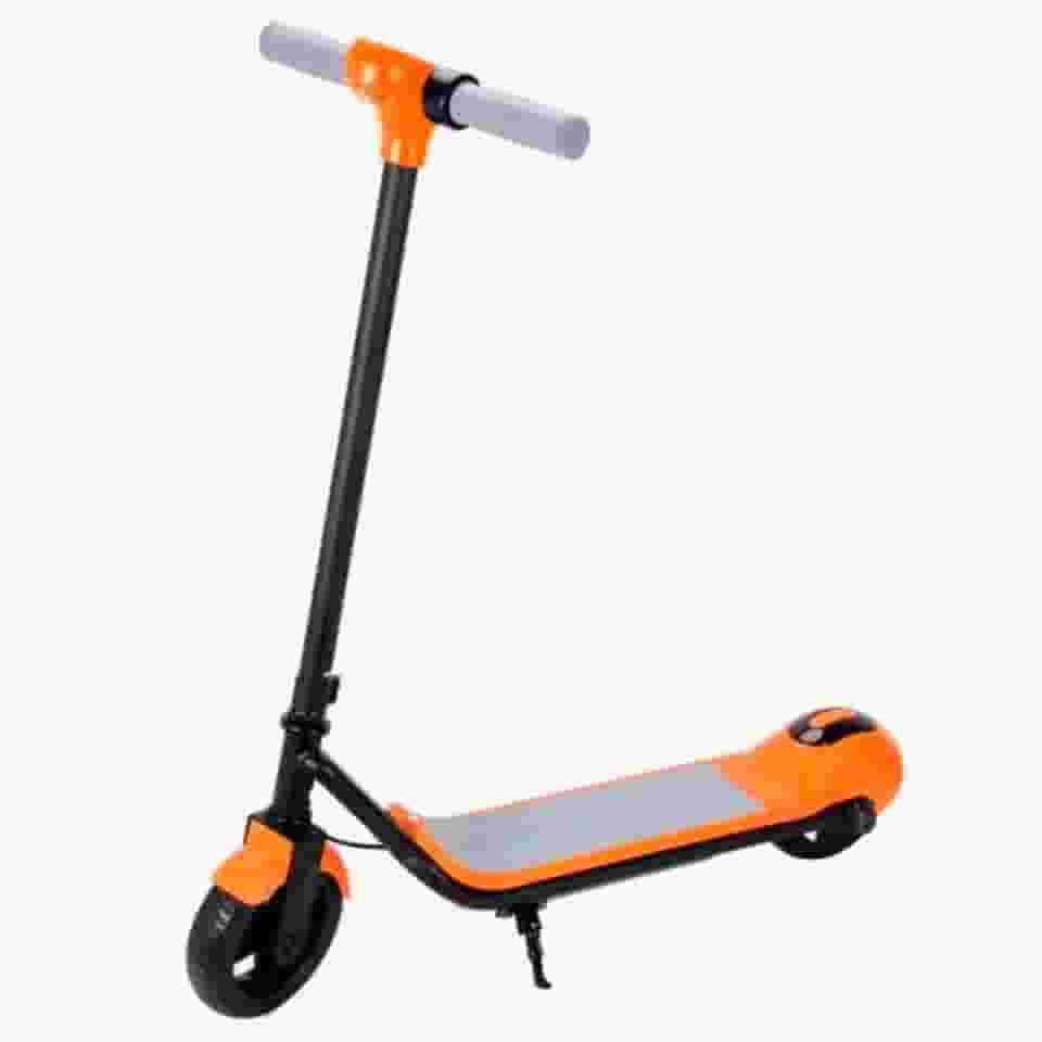 Patinete Infantil Elétrico 2 Rodas Com Luzes Led Bluetooth Integrado Kids Portátil Cor Laranja Brinovar
