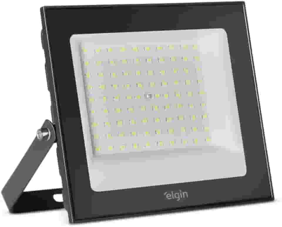 Refletor LED Slim Elgin 200W IP66 Bivolt - 6.500K Resistente a Água e Poeira