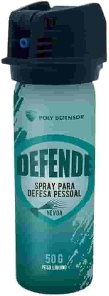Defende Ela Spray para Defesa Pessoal, 50g, Névoa com Alcance 2,5m, Extratos Vegetais, Sistema FLIP-TOP, 12cm x 4cm, Propelente Não Inflamável Dia a Dia