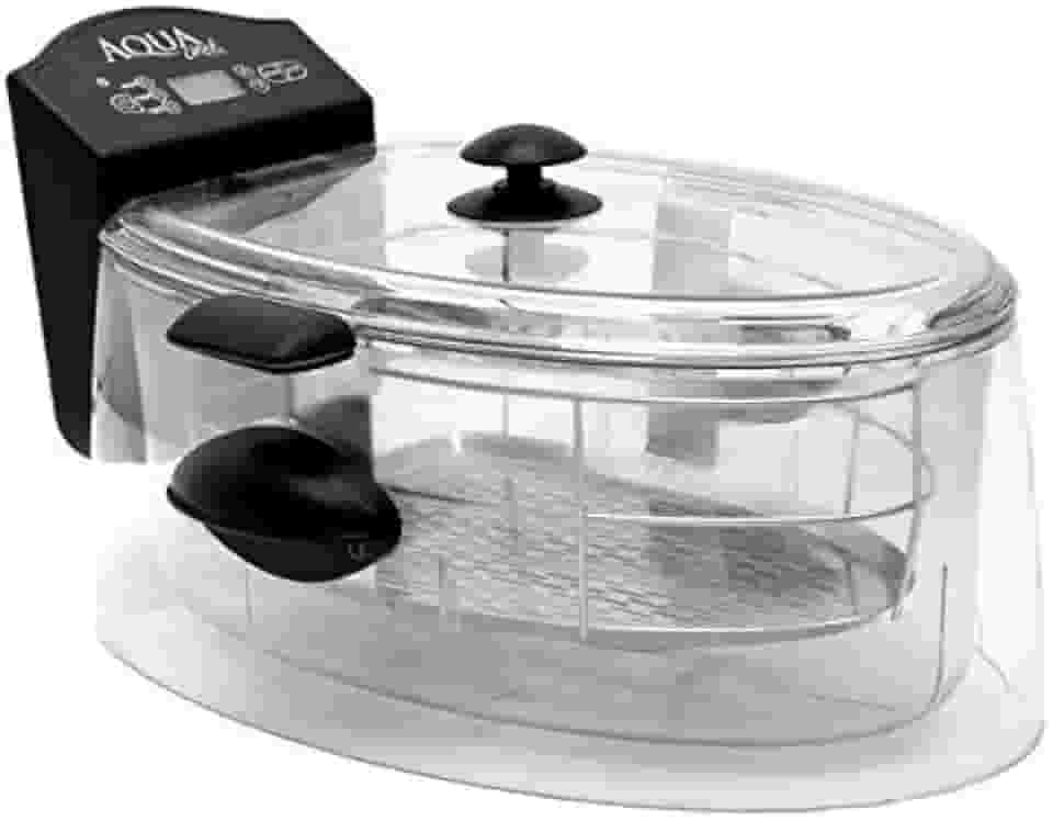 Máquina de cozimento sous vide forno a água fogão lento da AquaChef, capacidade 8L, 120V-60Hz-1200W, clareza, LED digital + selador a vácuo fresco, conjunto completo
