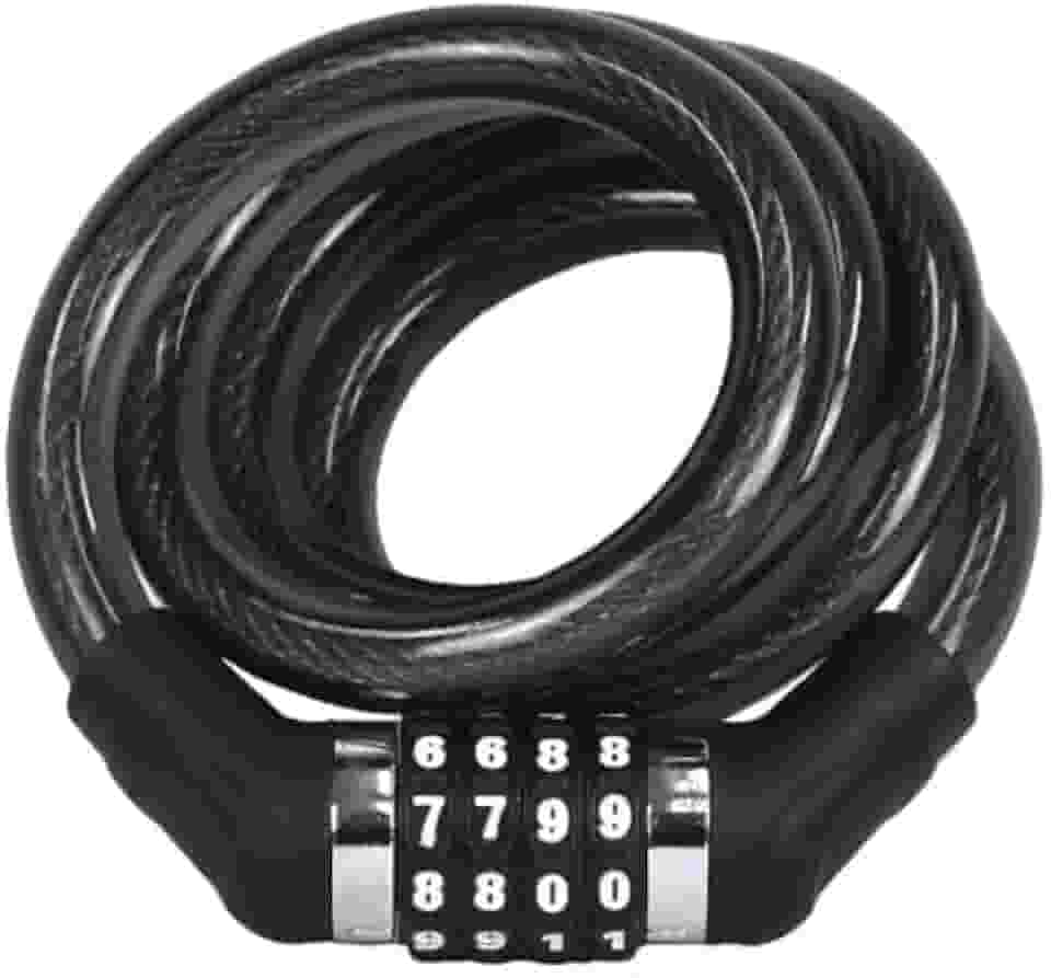 Tranca Cadeado Corrente Segredo Bike Moto Portão Aço, Alta Segurança, Resistente à Corrosão, Proteção para Veículos, Ideal para Ciclismo, Motocicletas e Portões Externos Cadeado Senha Segurança Mtb.