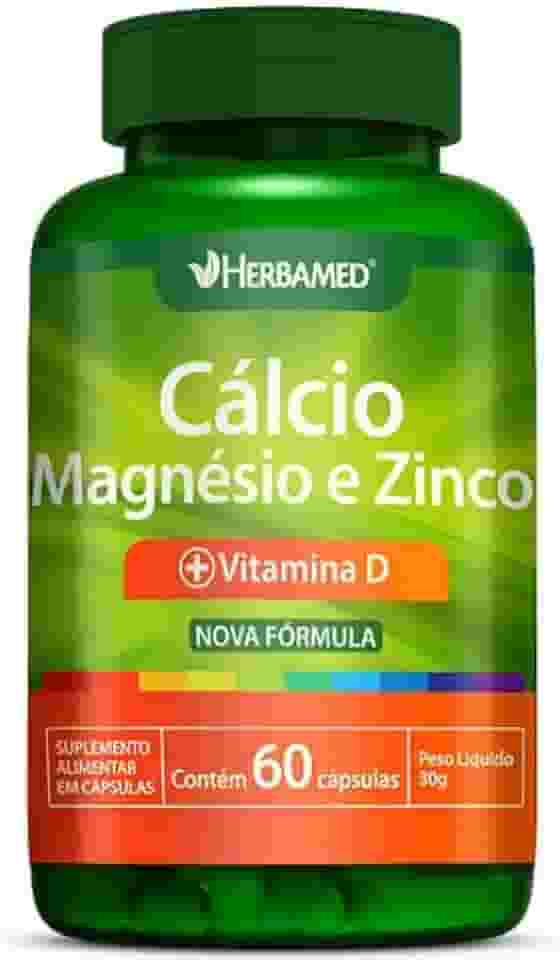 Calcio, Magnesio, Zinco E. Vit D3 600mg 60cps - Herbamed, Herbamed